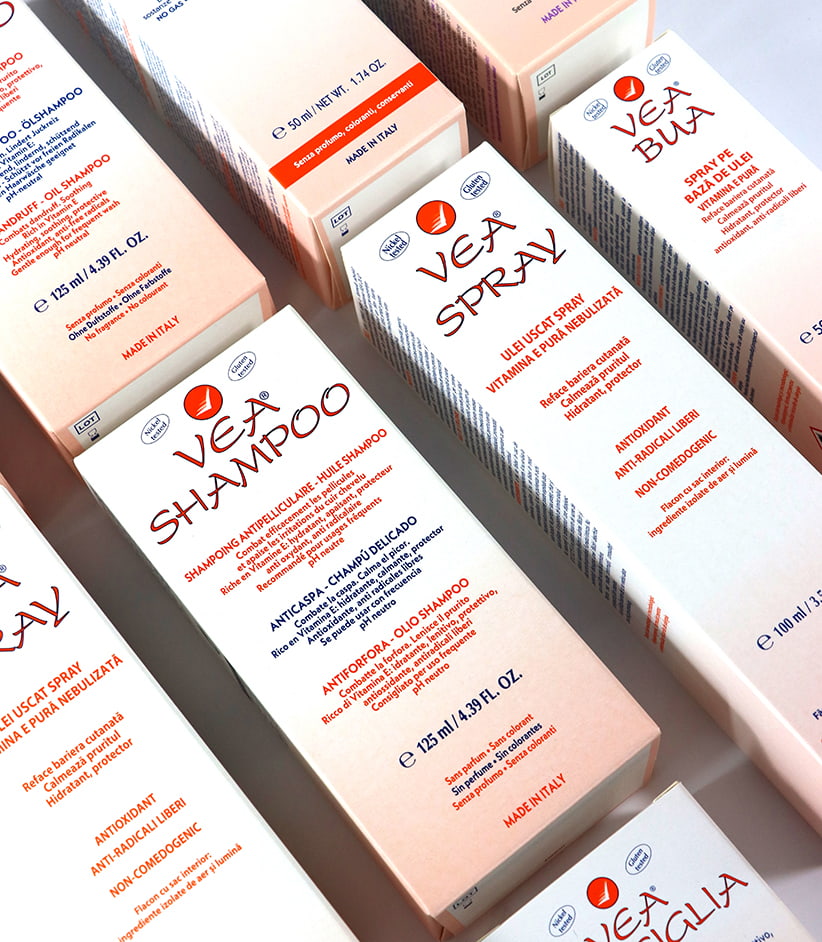 set packaging linea VEA